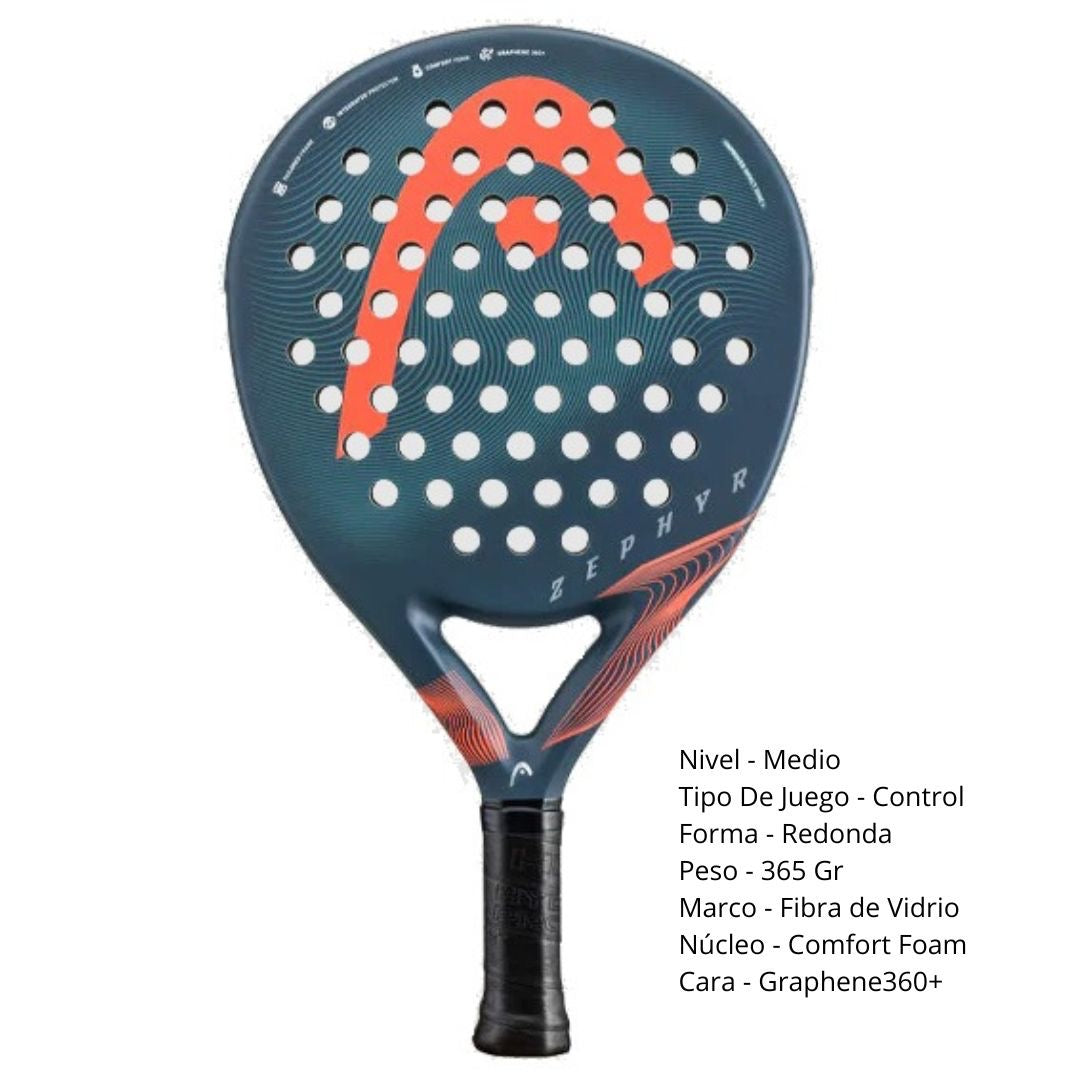 HEAD ZEPHYR 2023 GRIS NARANJA