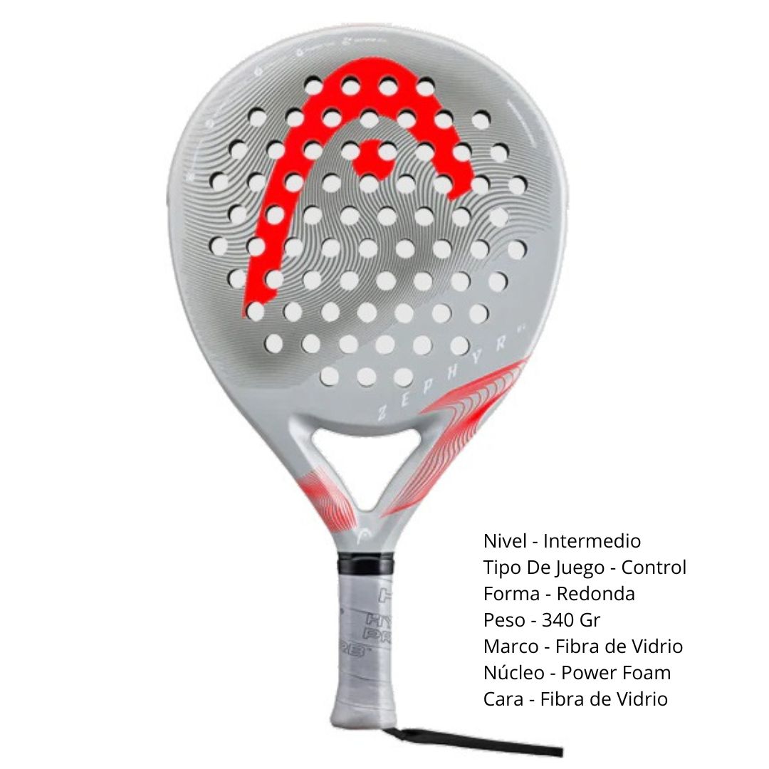 HEAD ZEPHYR UL 2023 GRIS ROJO