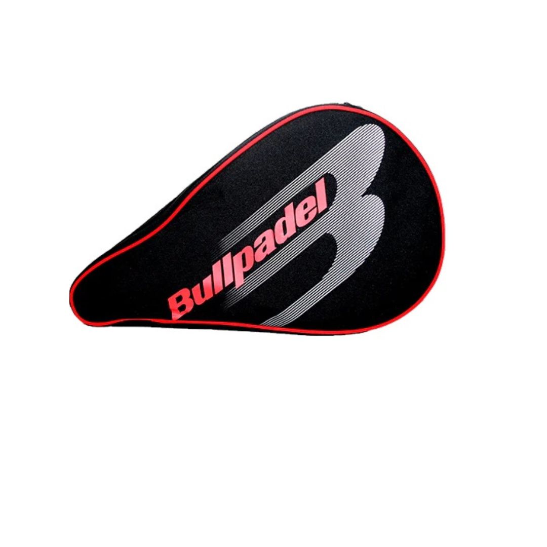 FUNDA BULLPADEL BASICA NEGRO ROJO