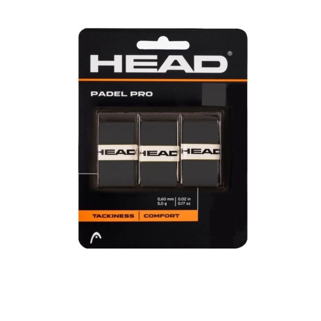 OVERGRIP HEAD PADEL PRO NEGRO X3