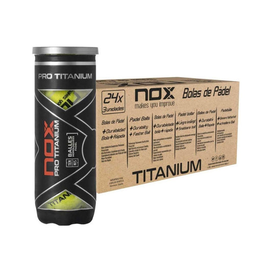 CAJA DE PELOTAS NOX PRO TITANIUM 24x3