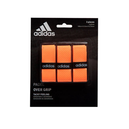 OVERGRIP ADIDAS PERFORADO NARANJA x3