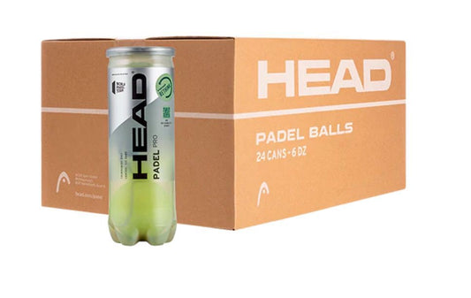 CAJA DE PELOTAS 24x3 HEAD PÁDEL PRO